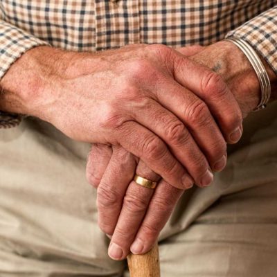 A man with a cane - looking for the best places to retire in New Jersey?