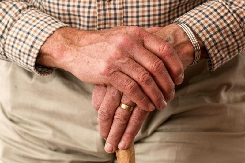 A man with a cane - looking for the best places to retire in New Jersey?