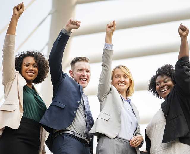 Happy people