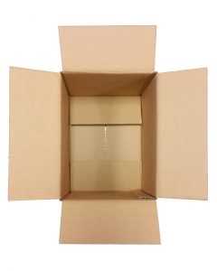 Empty cardboard box for packing items