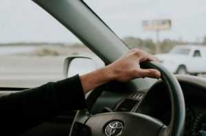 Driving a car