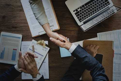 People shaking hands