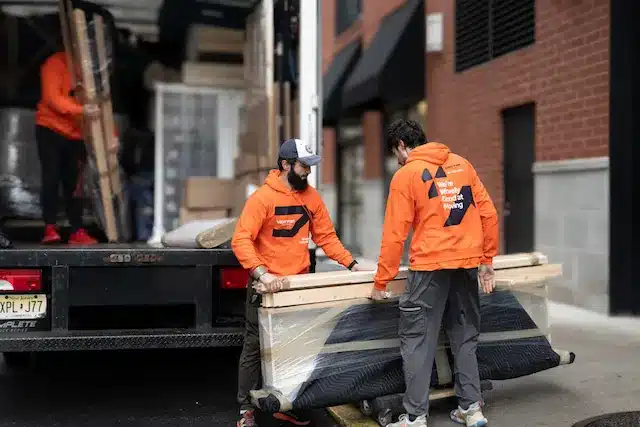 residential movers in Morris County carrying boxes
